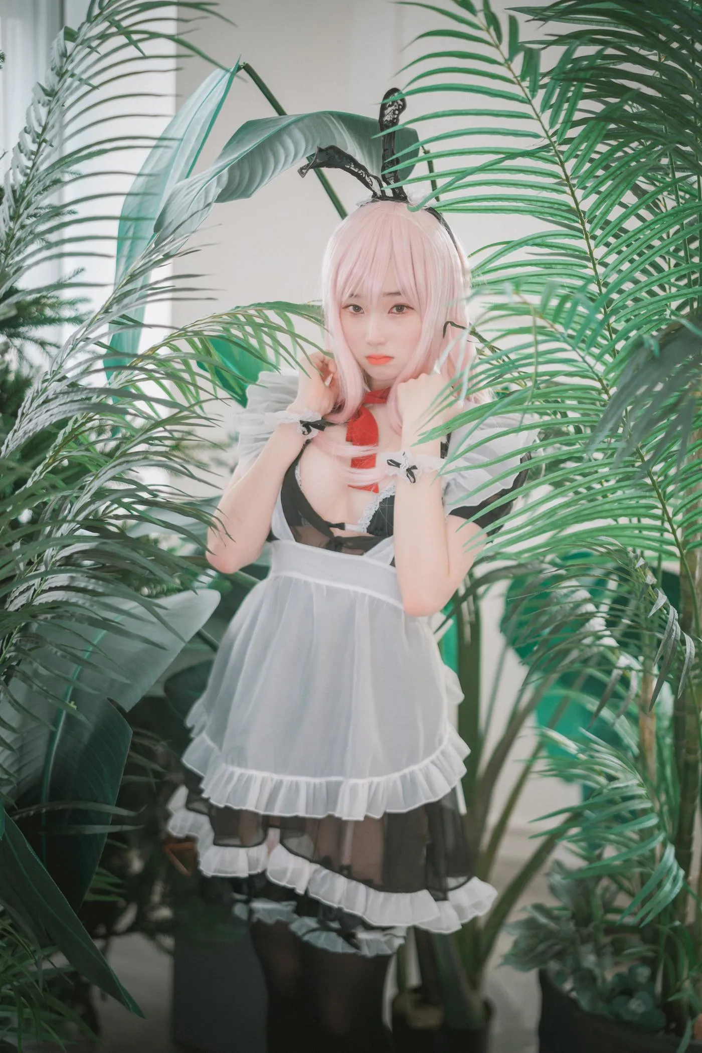 Bambi밤비 – NO.65 [DJAWA] Sheer Bunny Maid [51P]插图7